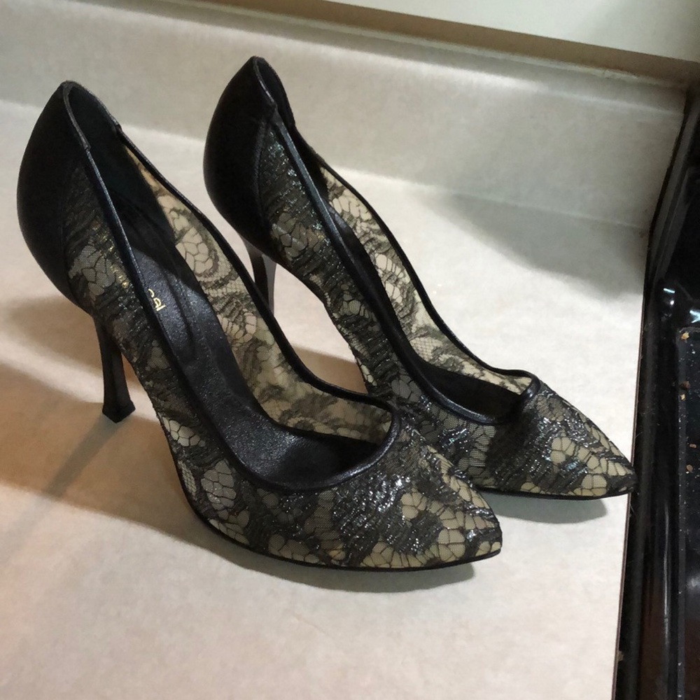 Sergio Rossi lace heals